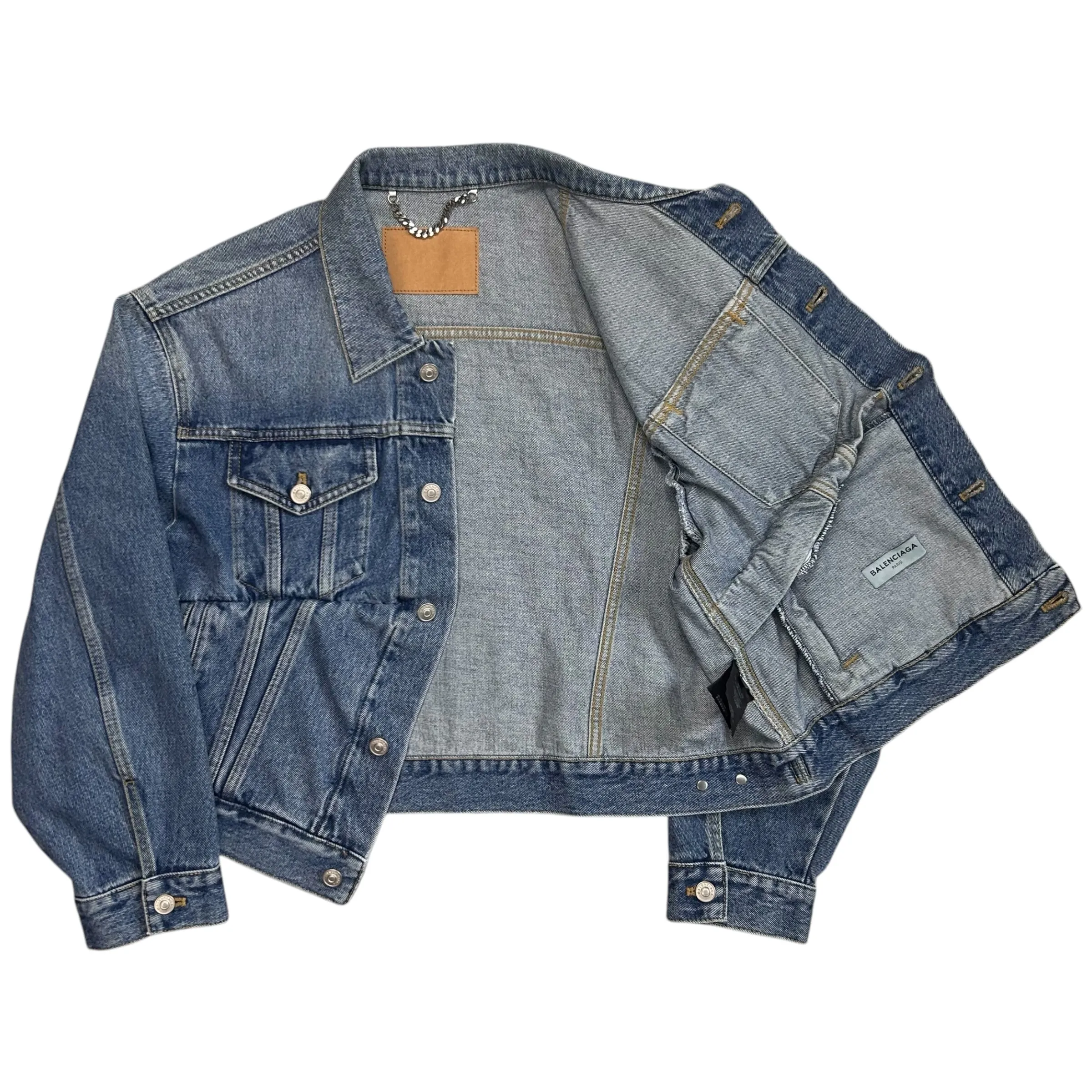 Balenciaga Swing Split Denim Jacket - AW16