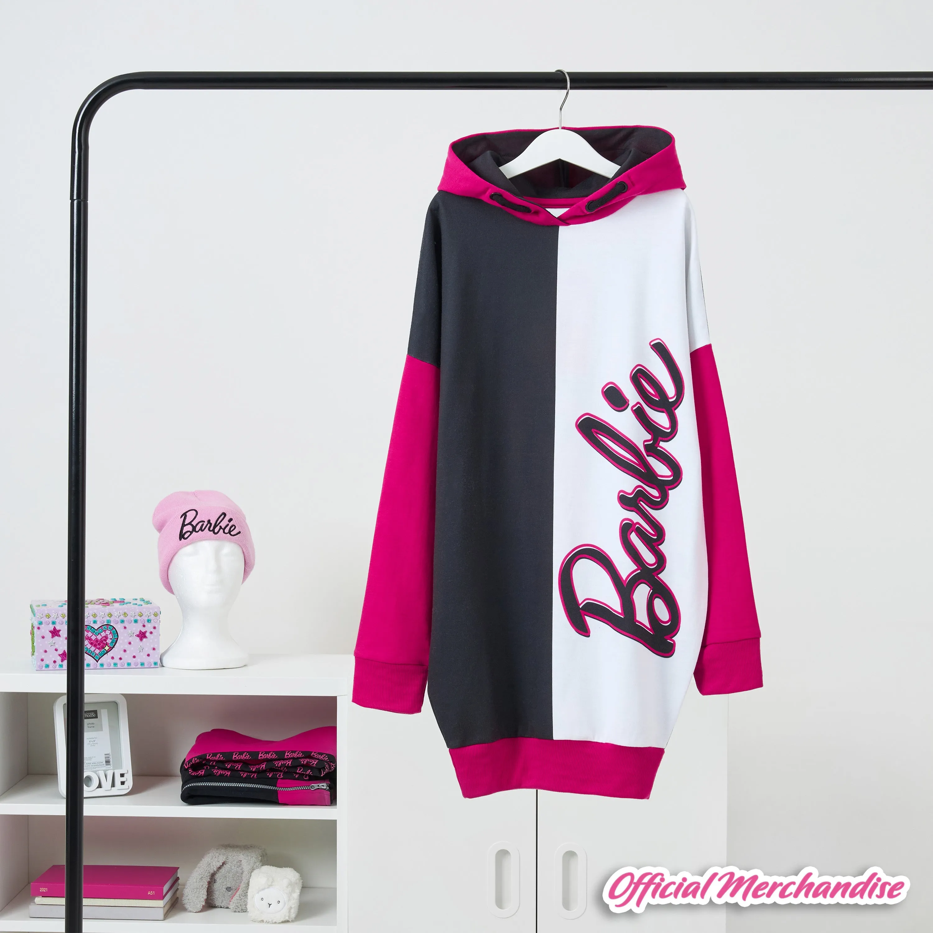 Barbie Oversized Hoodie - Sweater Dress for Girls