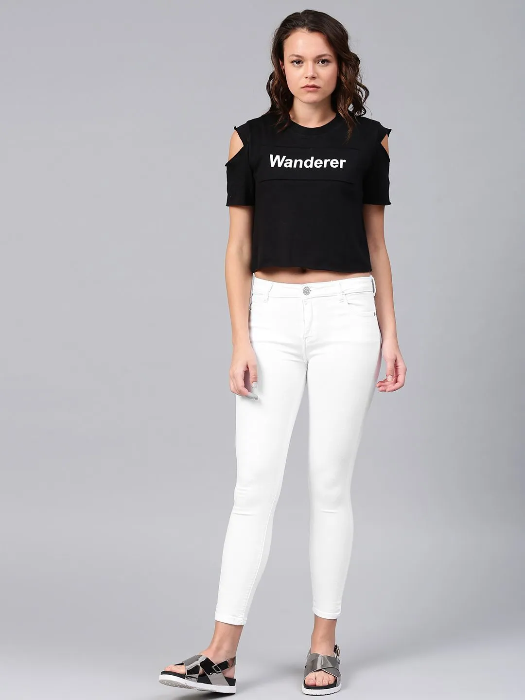 Basics By Tokyo Talkies Women White Super Skinny Fit Mid-Rise Clean Look Jeans