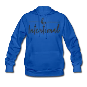 Be Intentional Black Glitter Women's Hoodie