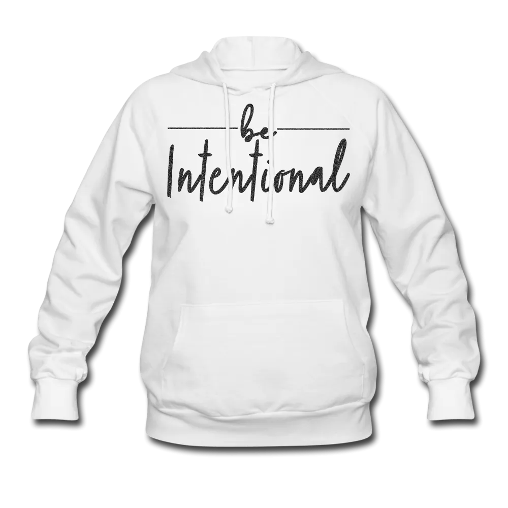 Be Intentional Black Glitter Women's Hoodie