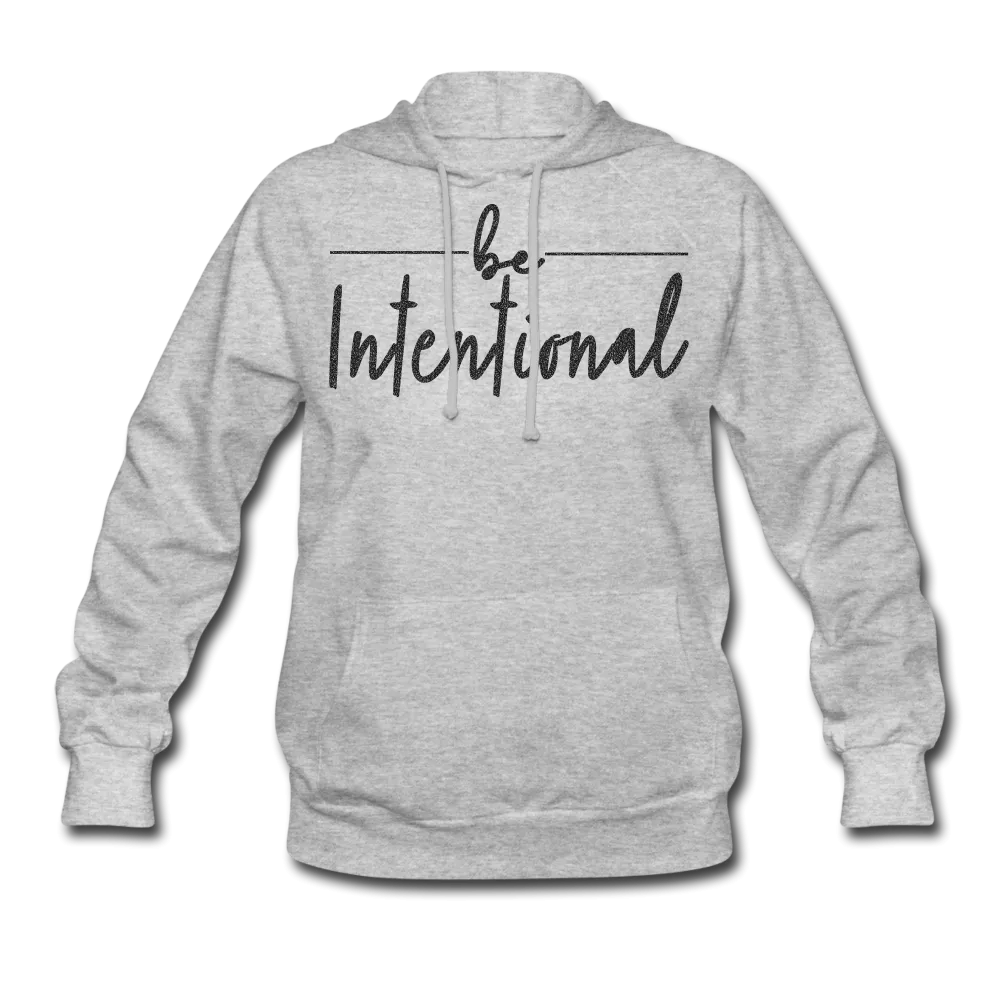 Be Intentional Black Glitter Women's Hoodie