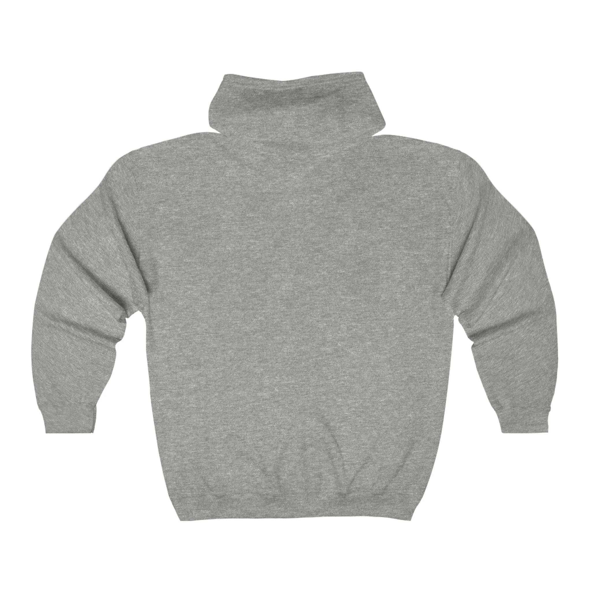 Beam of Life Unisex Full Zip Hoodie - Grey/Black Logo