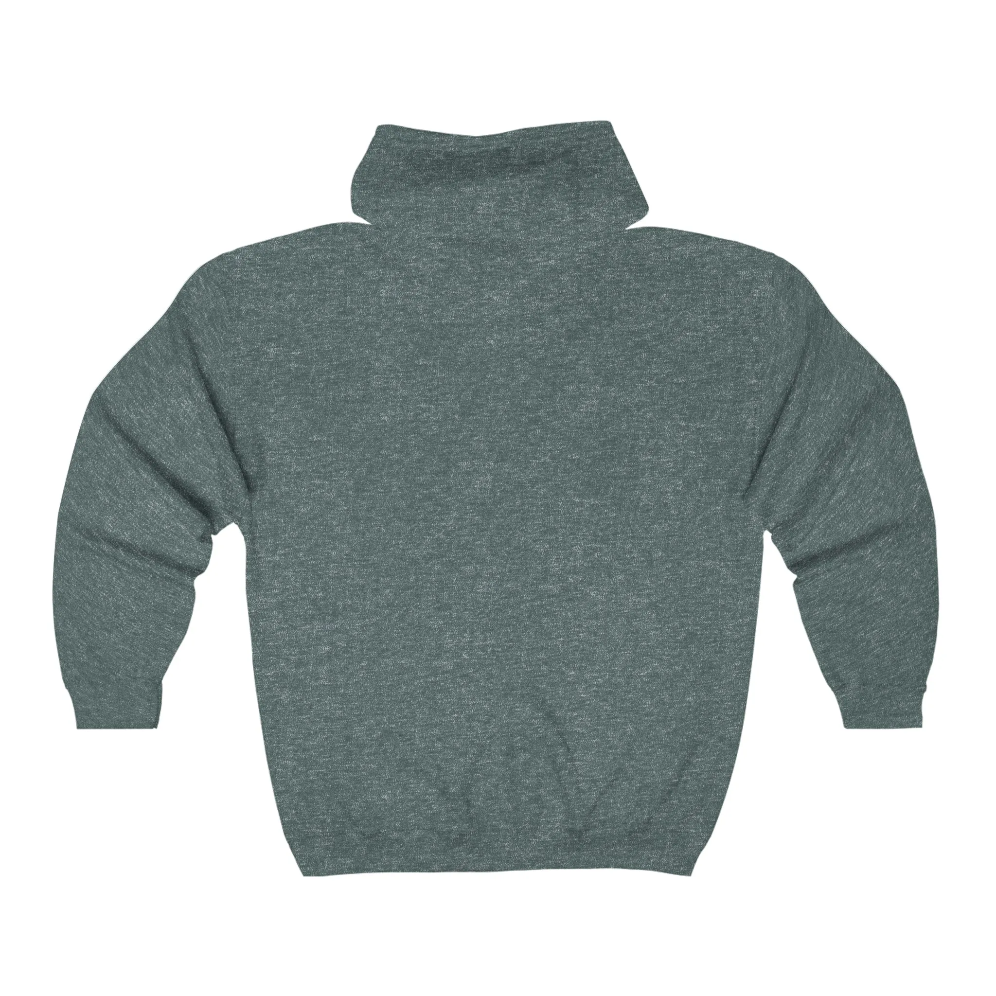 Beam of Life Unisex Full Zip Hoodie - Grey/Black Logo