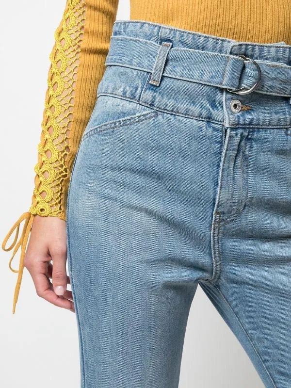 Belted High Waisted Jeans