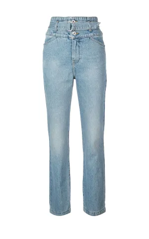 Belted High Waisted Jeans
