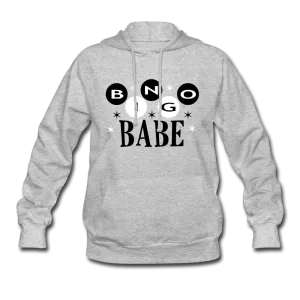 Bingo Babe Women's Hoodie In Light Gray