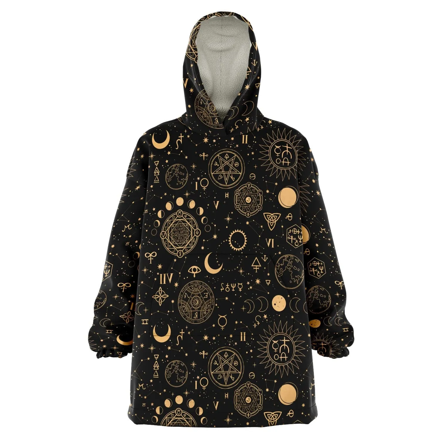 Black And Sand Celestial | Wearable Blanket Hoodie