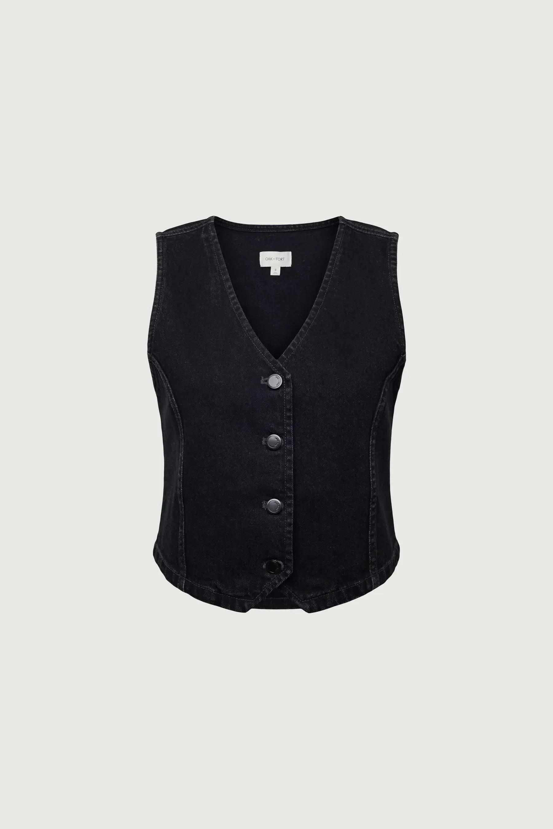 Black Denim Vest
