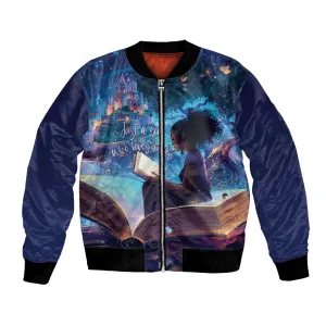 Black Girls Book Lovers Bomber Jacket So Many Books - So Little Time LT15