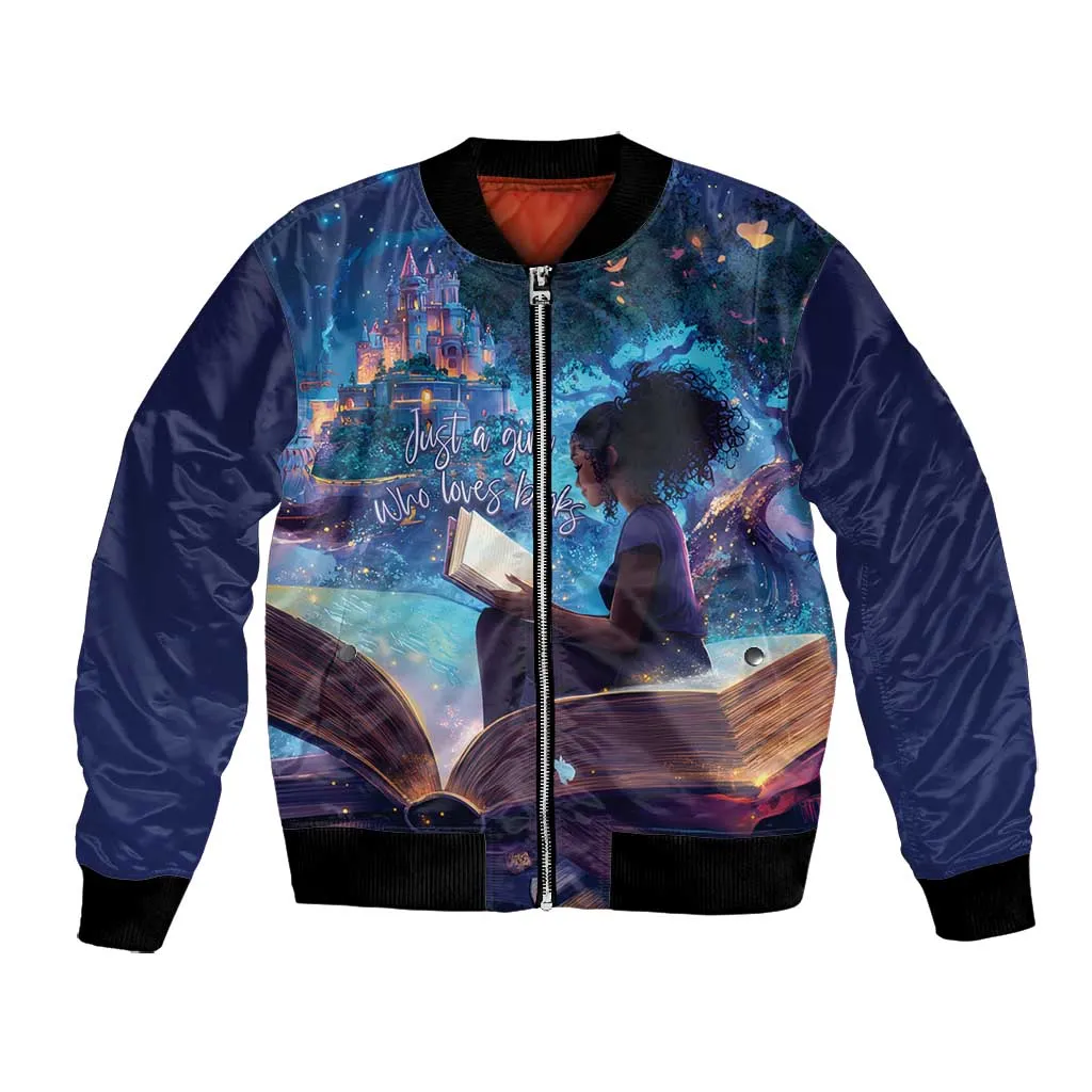 Black Girls Book Lovers Bomber Jacket So Many Books - So Little Time LT15