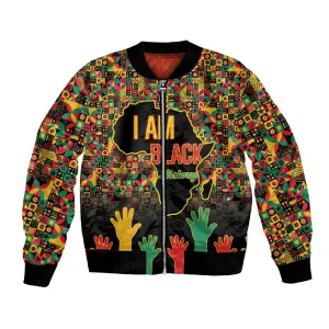 Black History Month Bomber Jacket I'm Black And I'm Proud LT15