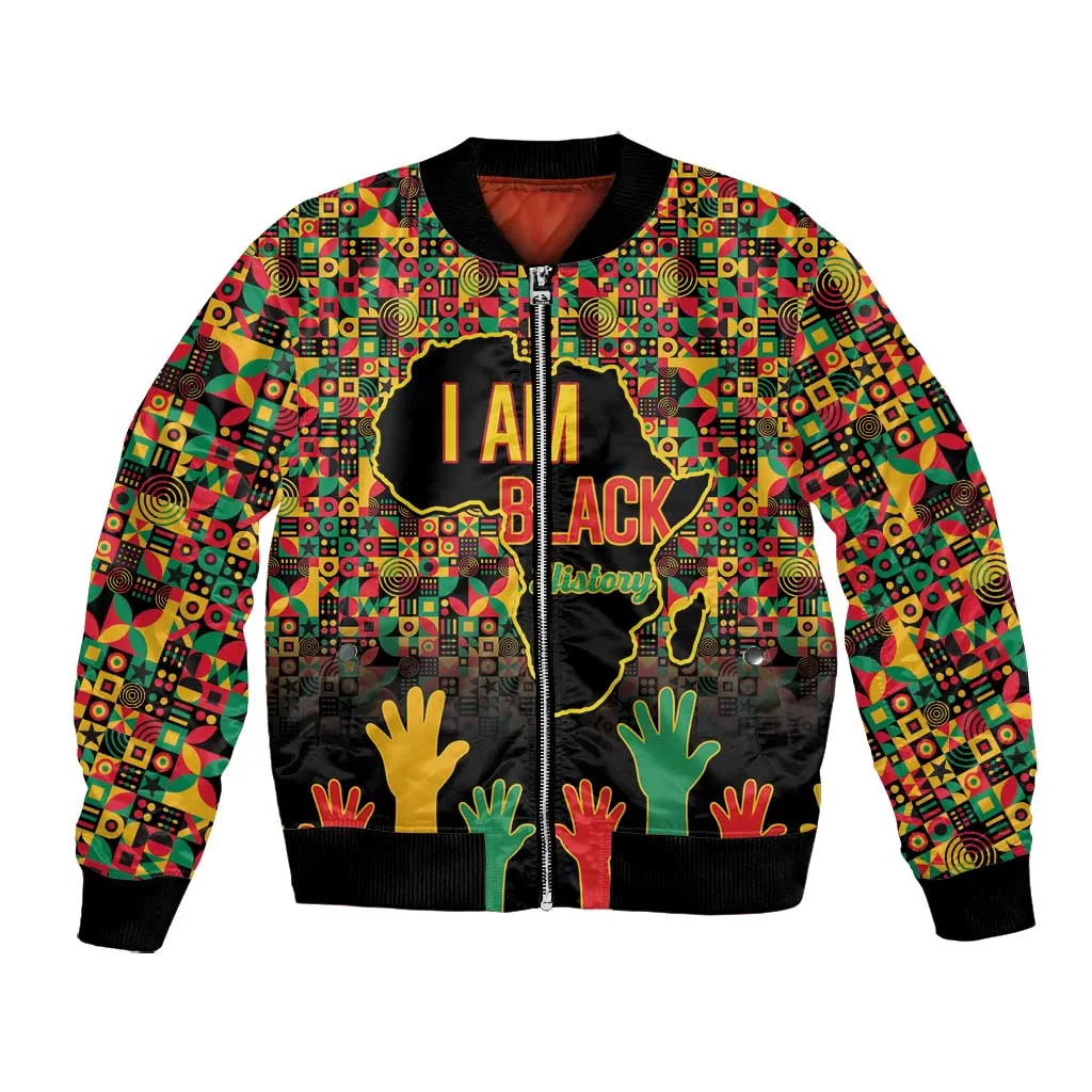 Black History Month Bomber Jacket I'm Black And I'm Proud LT15
