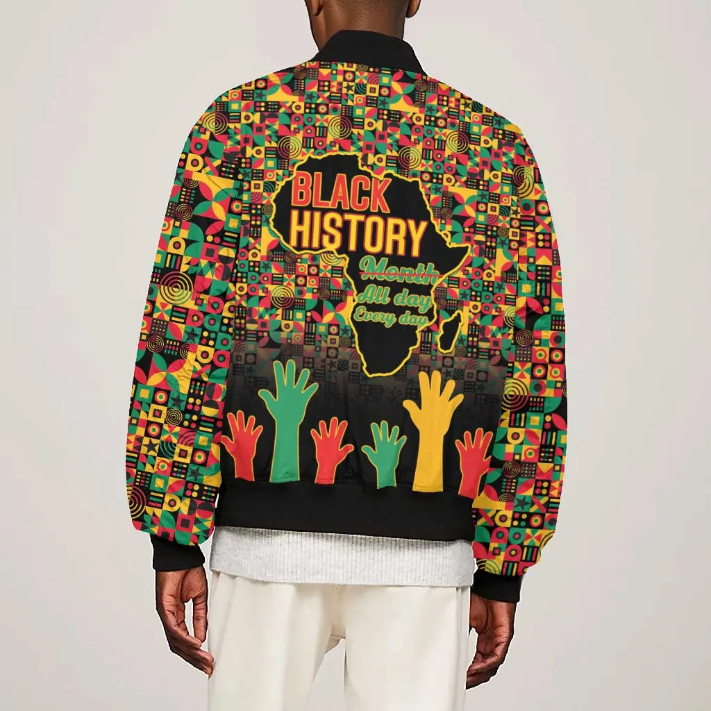 Black History Month Bomber Jacket I'm Black And I'm Proud LT15