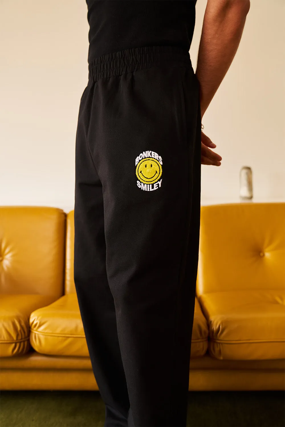 Black Straight Fit Sweatpants