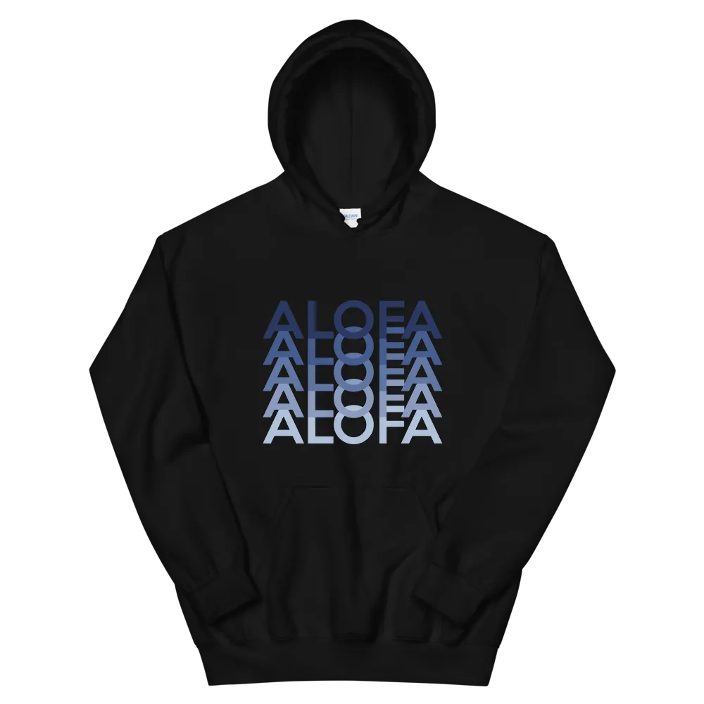 Blue Alofa Repeat *ADULT HOODIE*