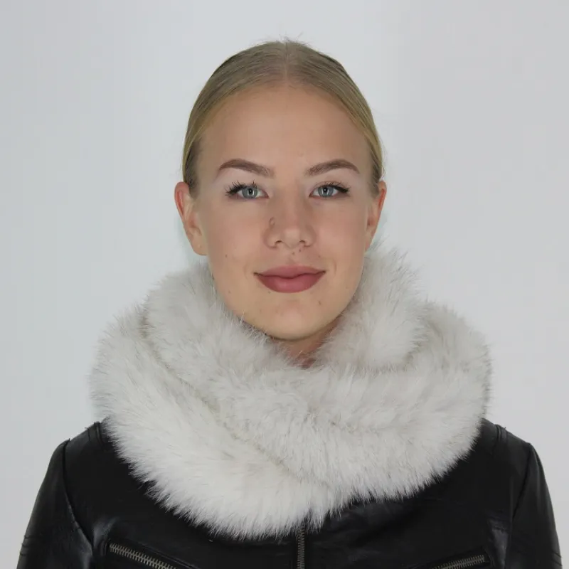 Blue fox white boa