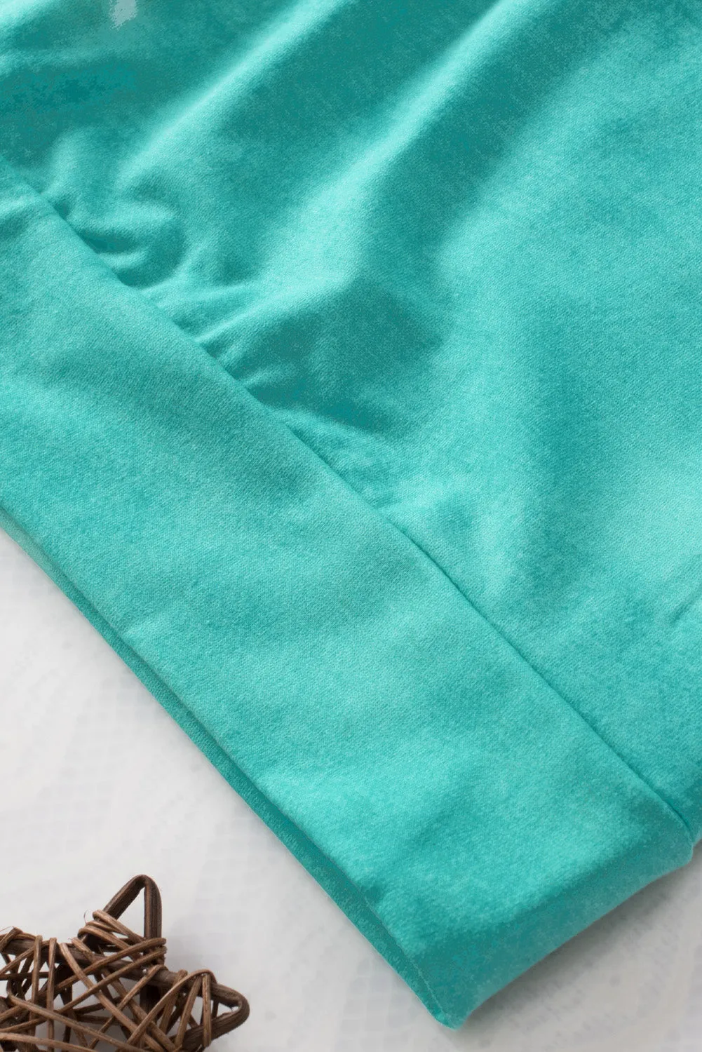 Blue Gradient Colorblock Pullover Plus Size Hoodie