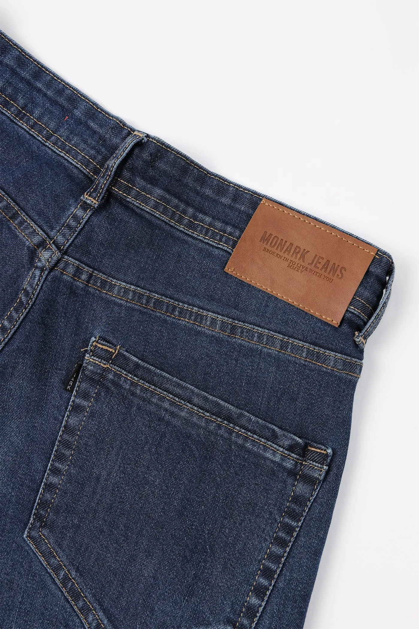 BLUE STRAIGHT FIT JEANS