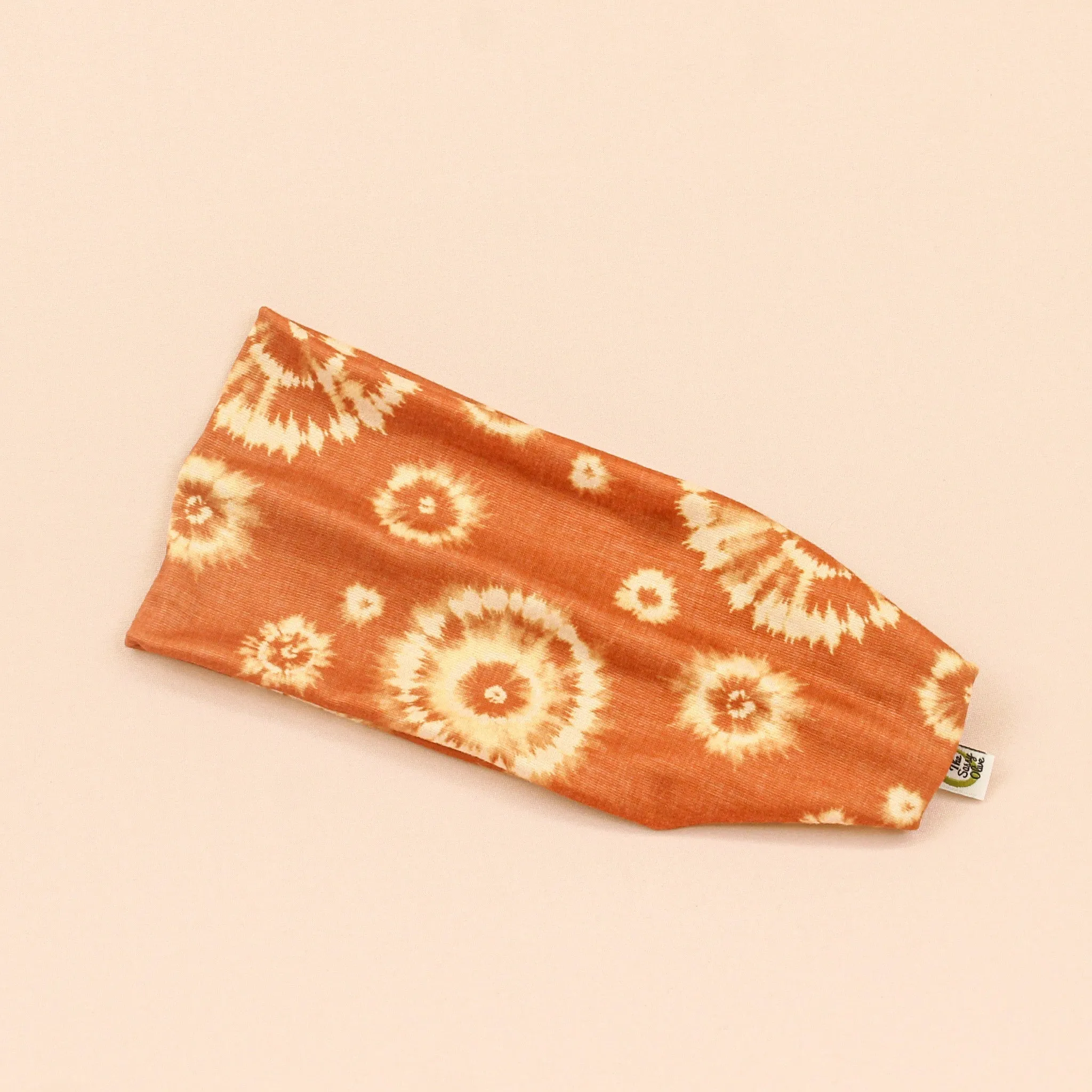 Blush Linen Tie Dye Stretch Headband