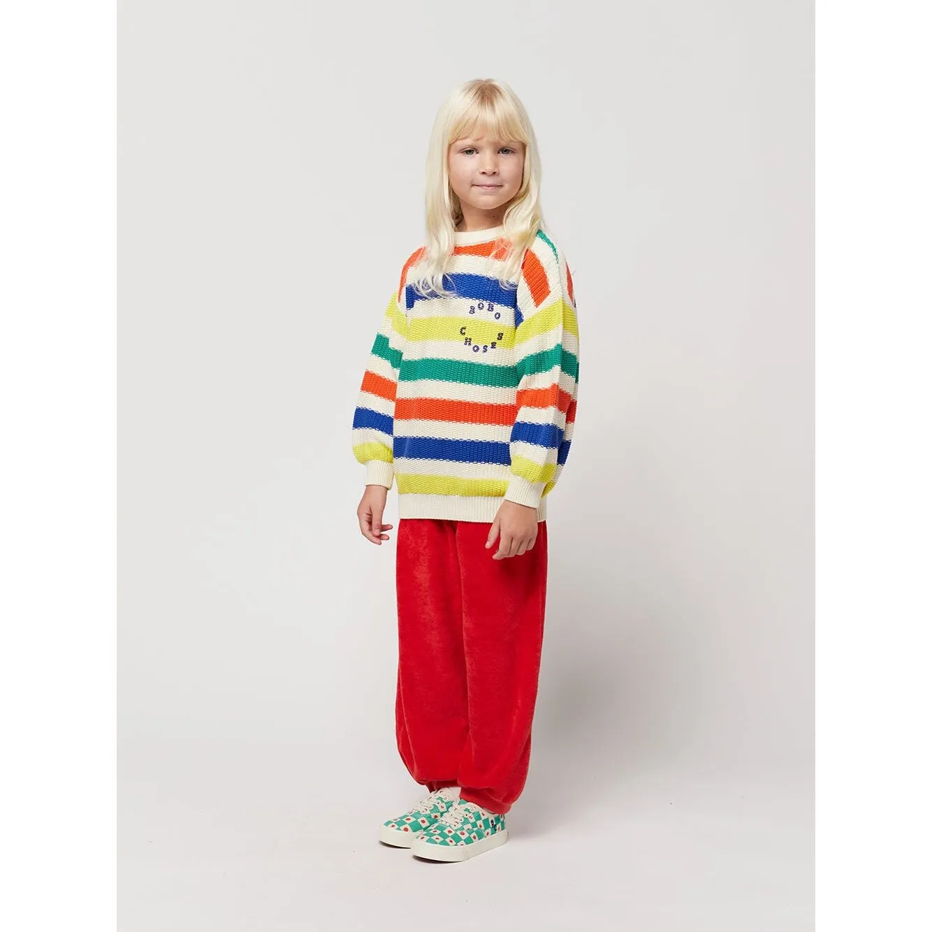 Bobo Choses Multicolor Stripes Jumper