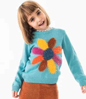 Boboli Big Flower Sweater