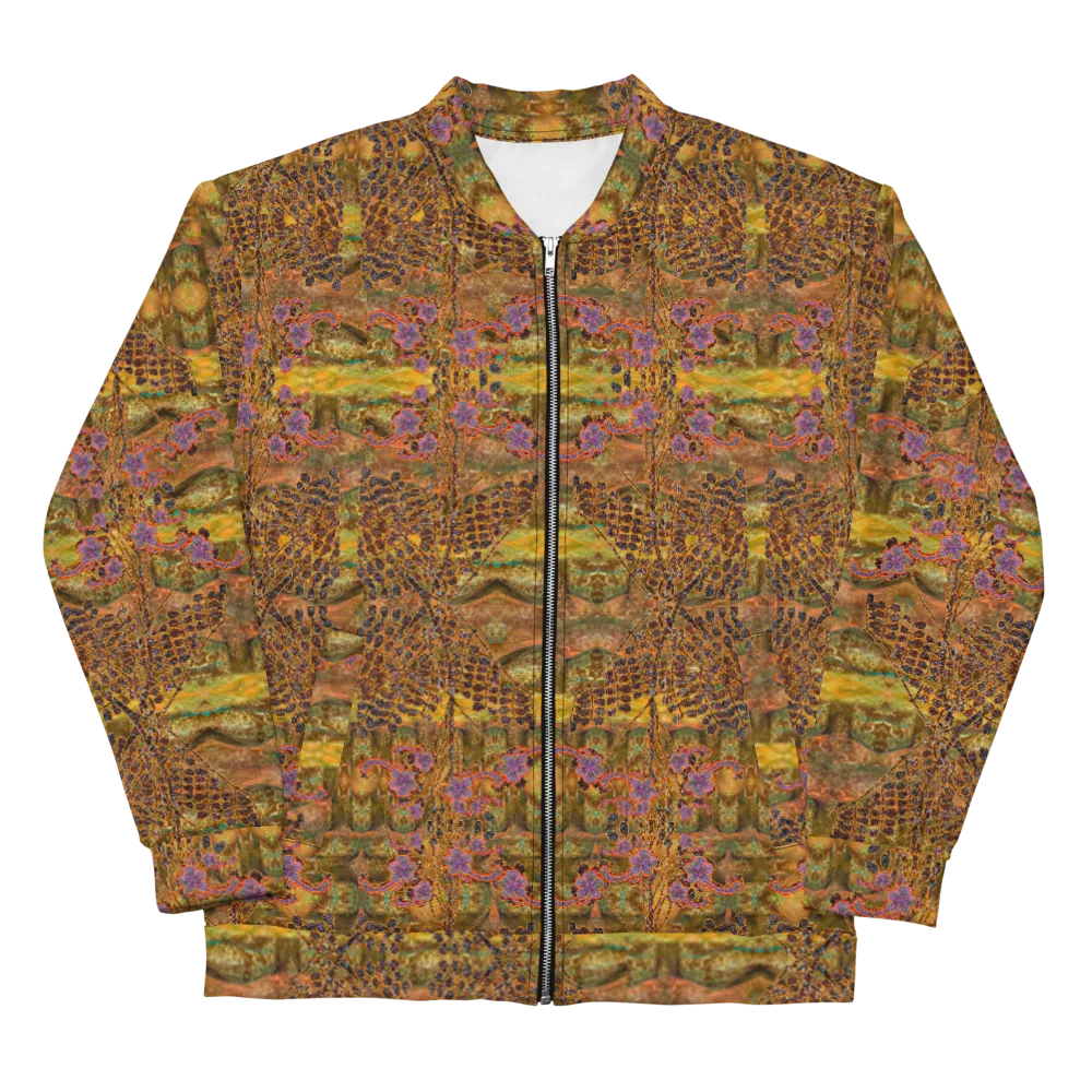 Bomber Jacket (Unisex)(WindSong Flower) RJSTH@Fabric#6 RJSTHW2022 RJS