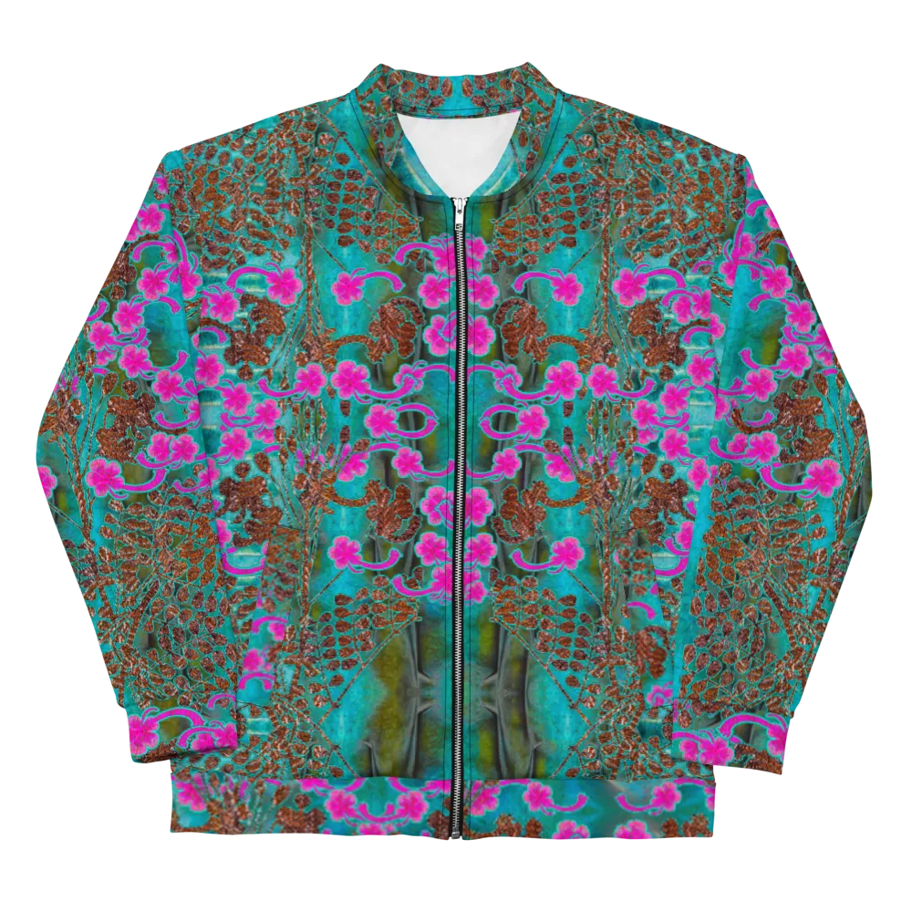Bomber Jacket (Unisex)(WindSong Flower) RJSTH@Fabric#8 RJSTHW2022 RJS