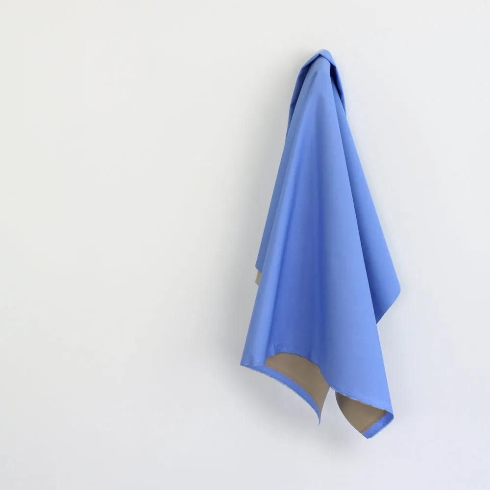 Bonded Cotton Mac - Sky / Camel (remnant)