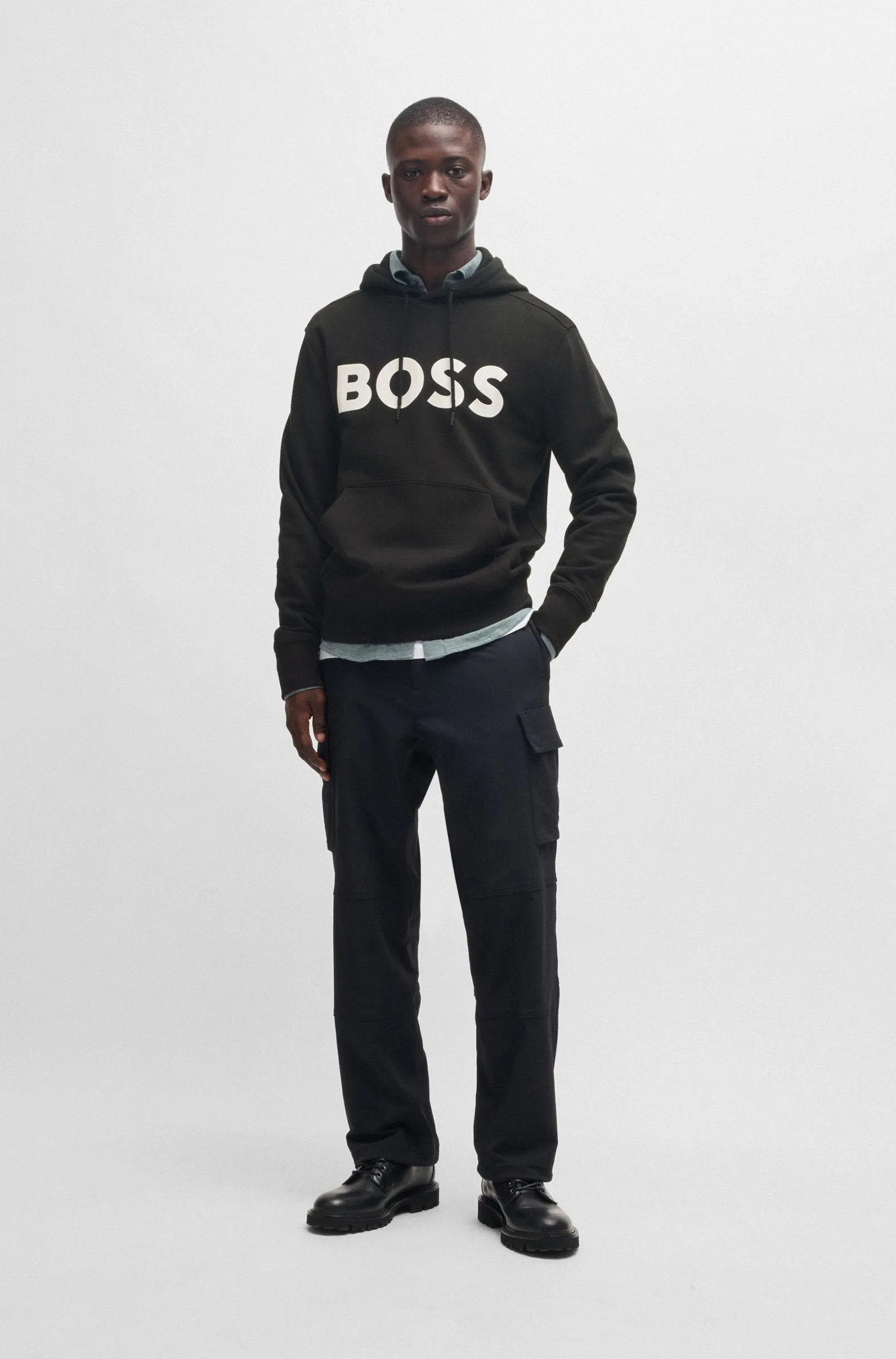 BOSS Hoodies Relaxed Fit in Cotton - WEBASIC_HOOD 10244192 01-50523074