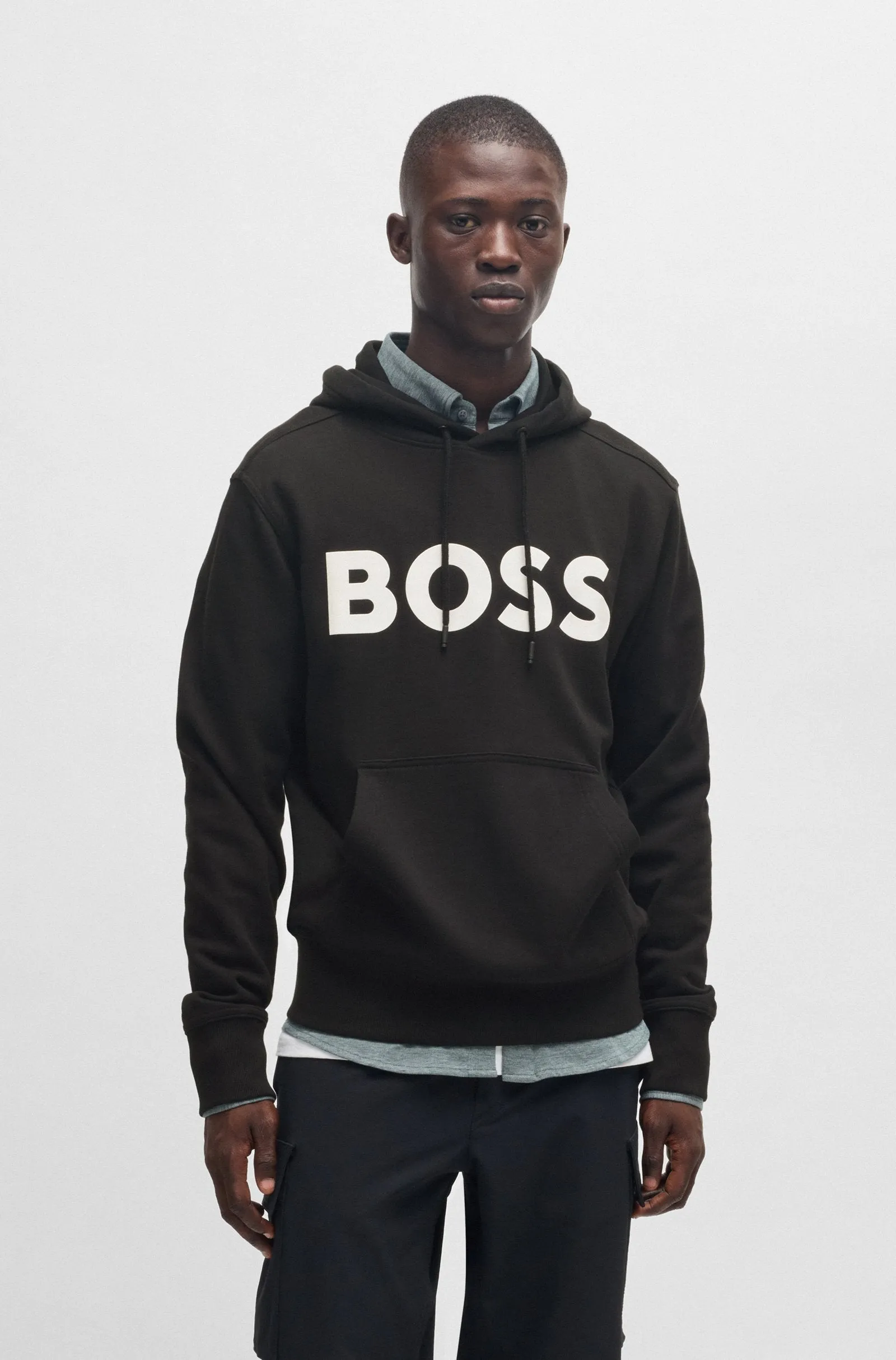 BOSS Hoodies Relaxed Fit in Cotton - WEBASIC_HOOD 10244192 01-50523074