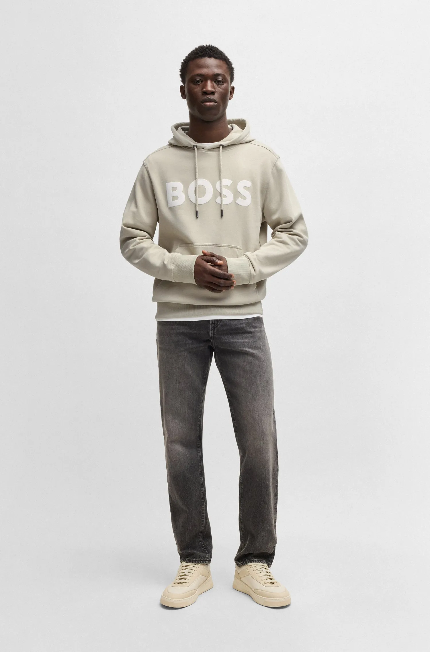 BOSS Hoodies Relaxed Fit in Cotton - WEBASIC_HOOD 10244192 01-50523074