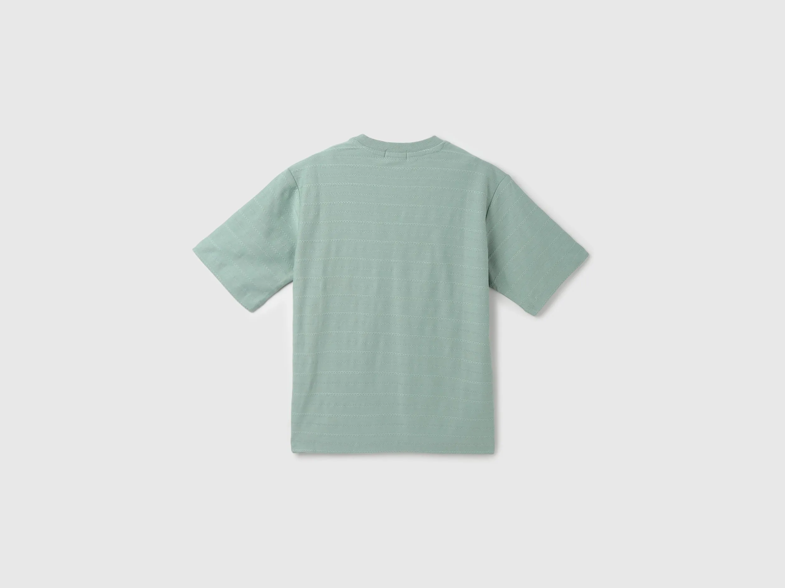 Boxy Fit Round Neck Patterned T-Shirt