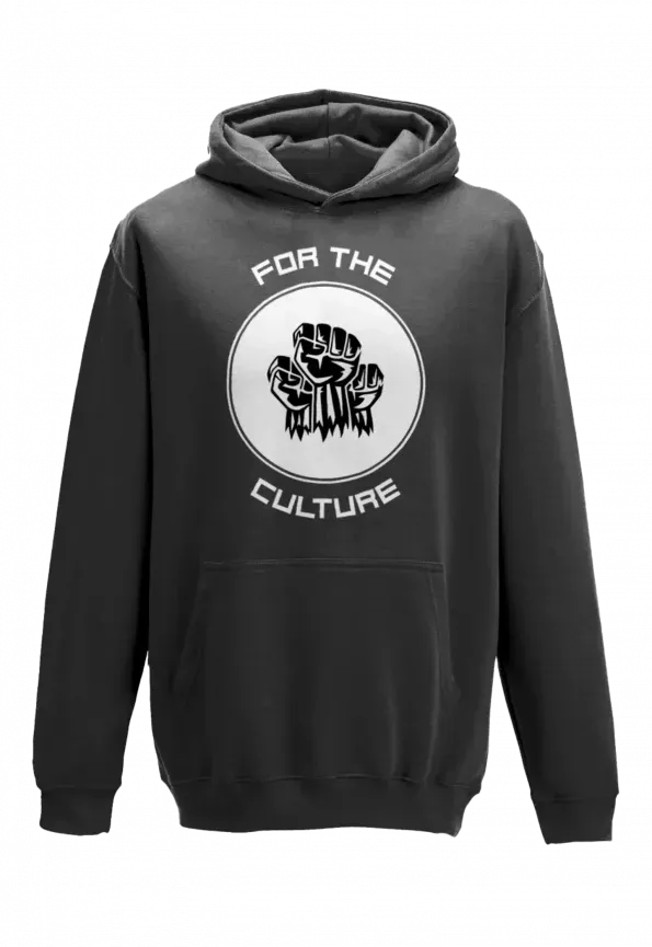 Boy's For The Culture Hoodie/Black/White