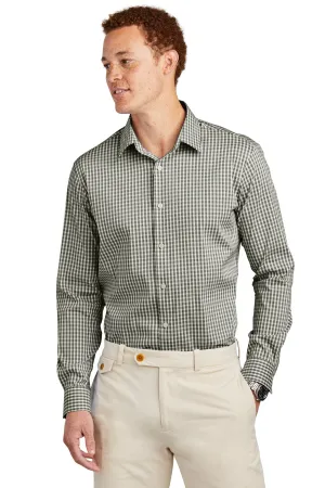 Brooks Brothers Tech Stretch Patterned Shirt BB18006 Deep Black Check