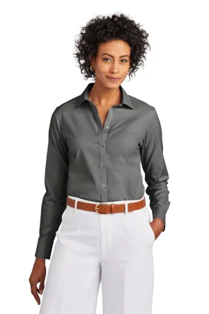Brooks Brothers Women's Wrinkle-Free Stretch Pinpoint Shirt BB18001 Deep Black