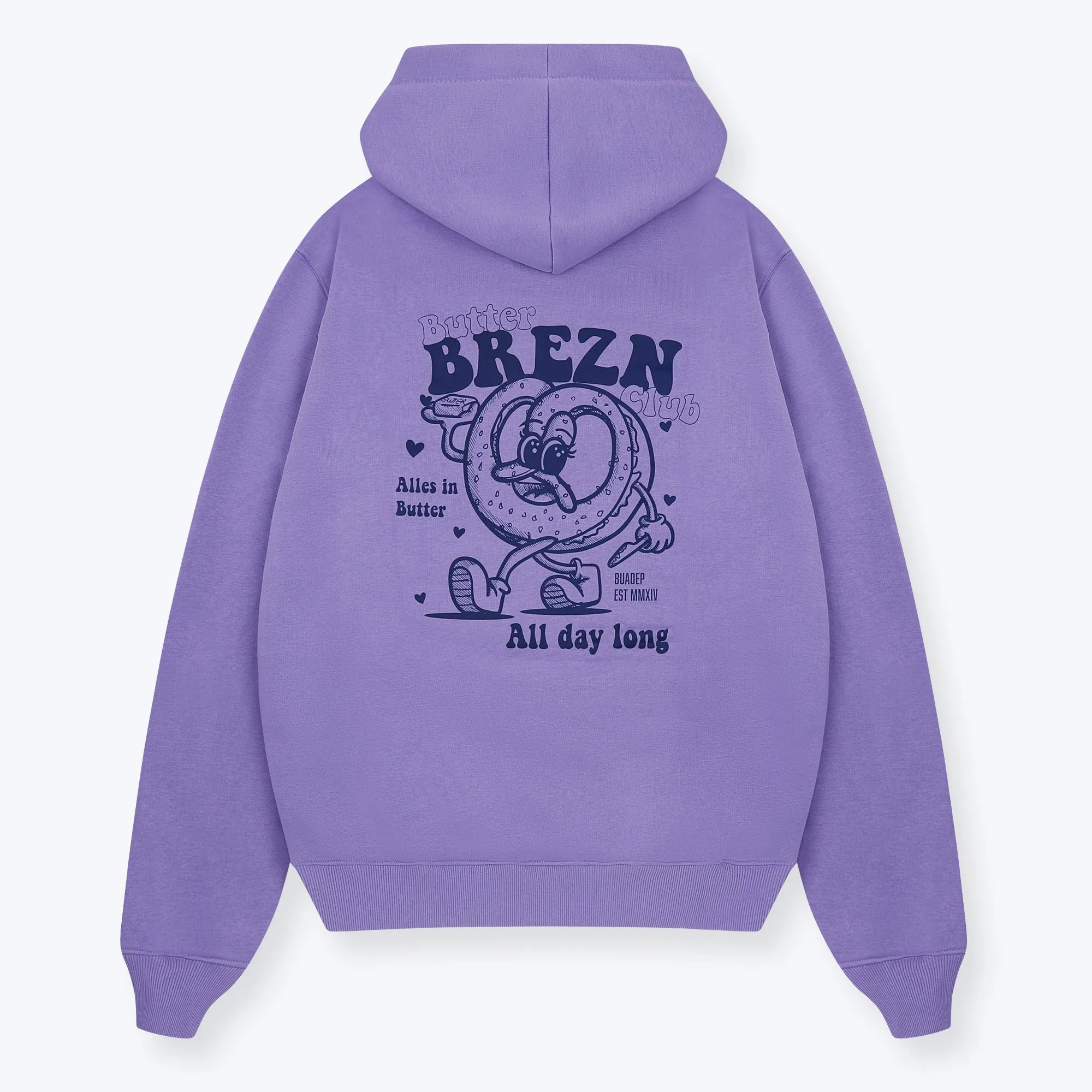 Butter Brezn Club Hoodie Lila