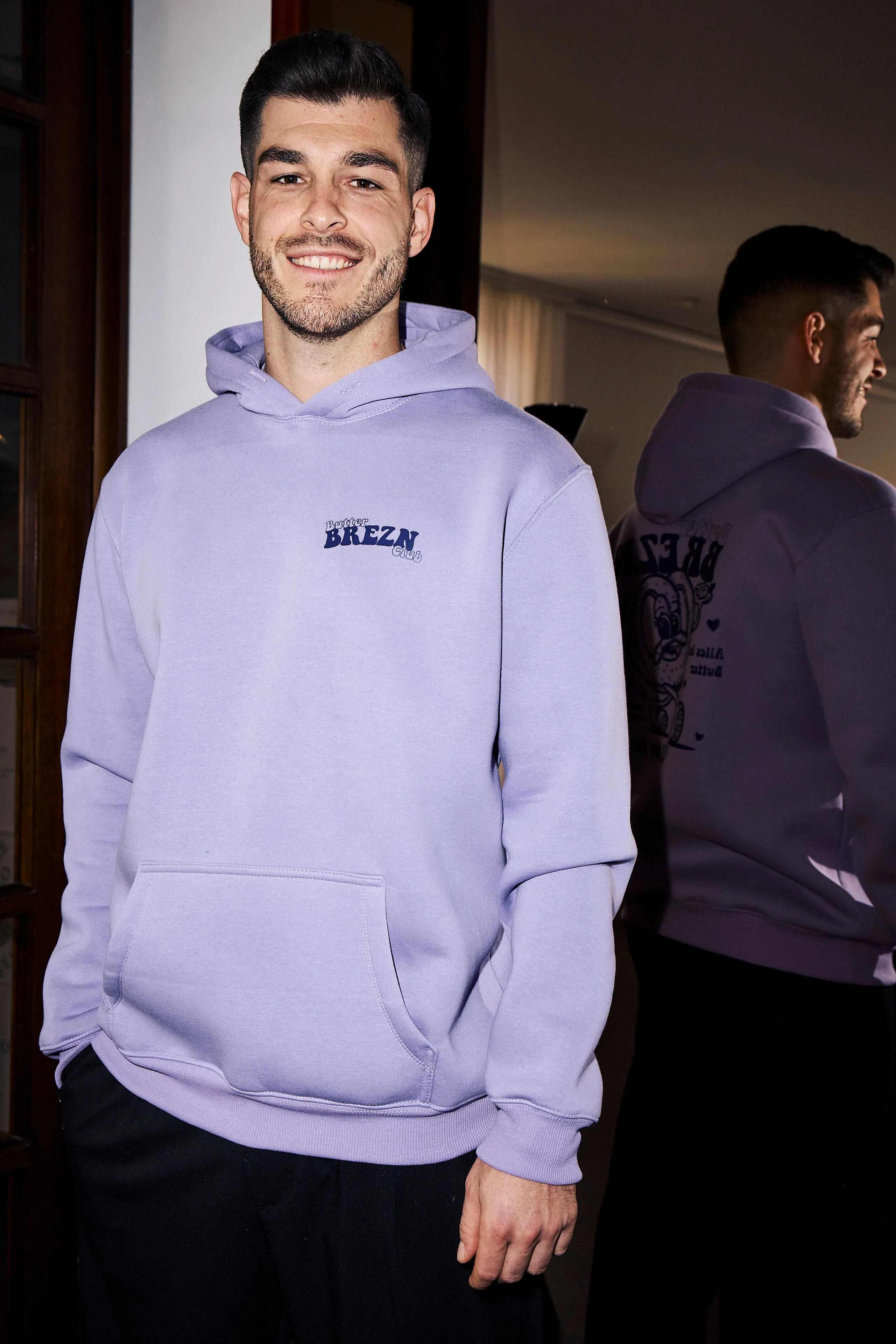 Butter Brezn Club Hoodie Lila