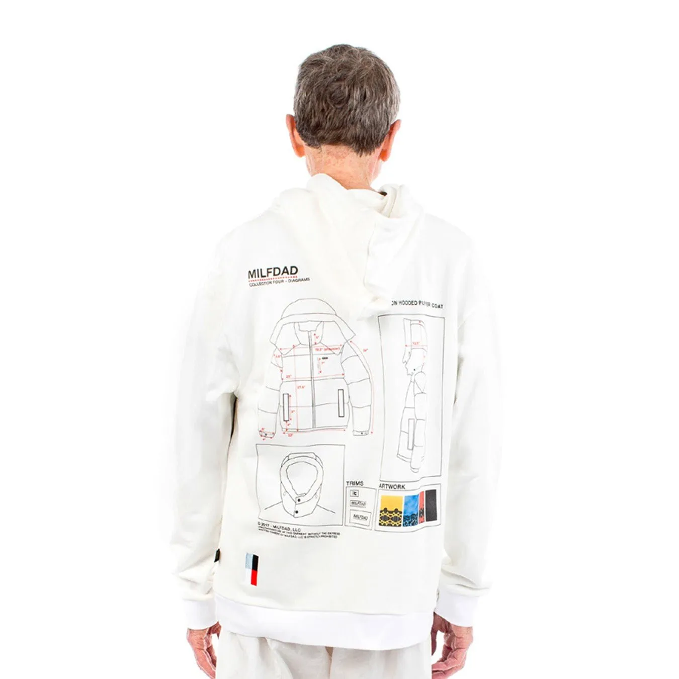 C4 Puffer Hoodie - White
