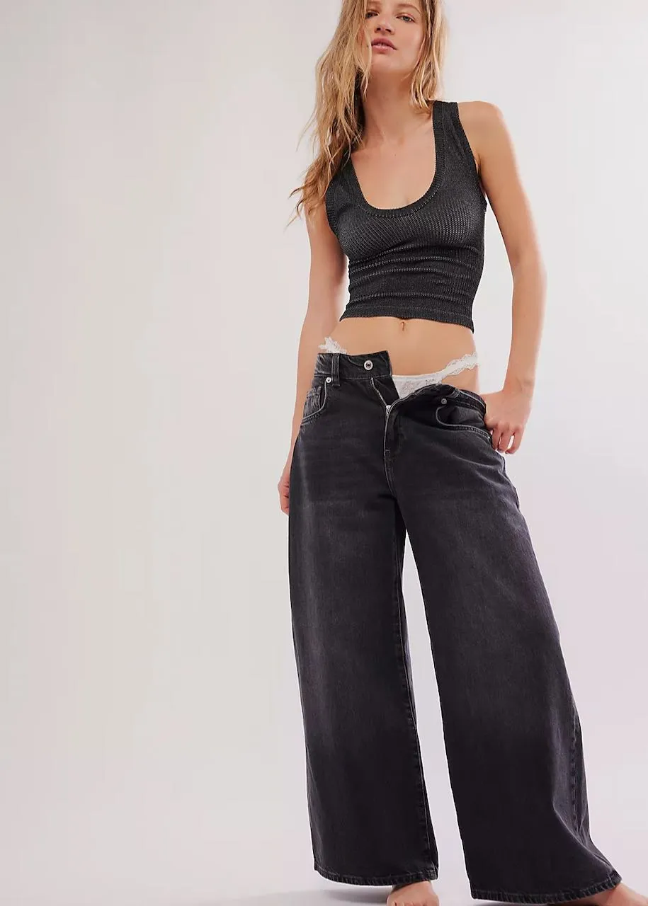 Canotta Clean Slate Tank Black di Free People