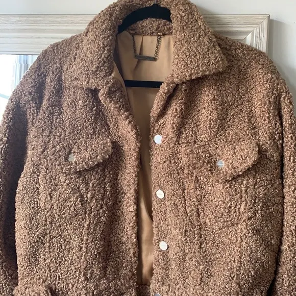 CAPULET brown teddy jacket ✨