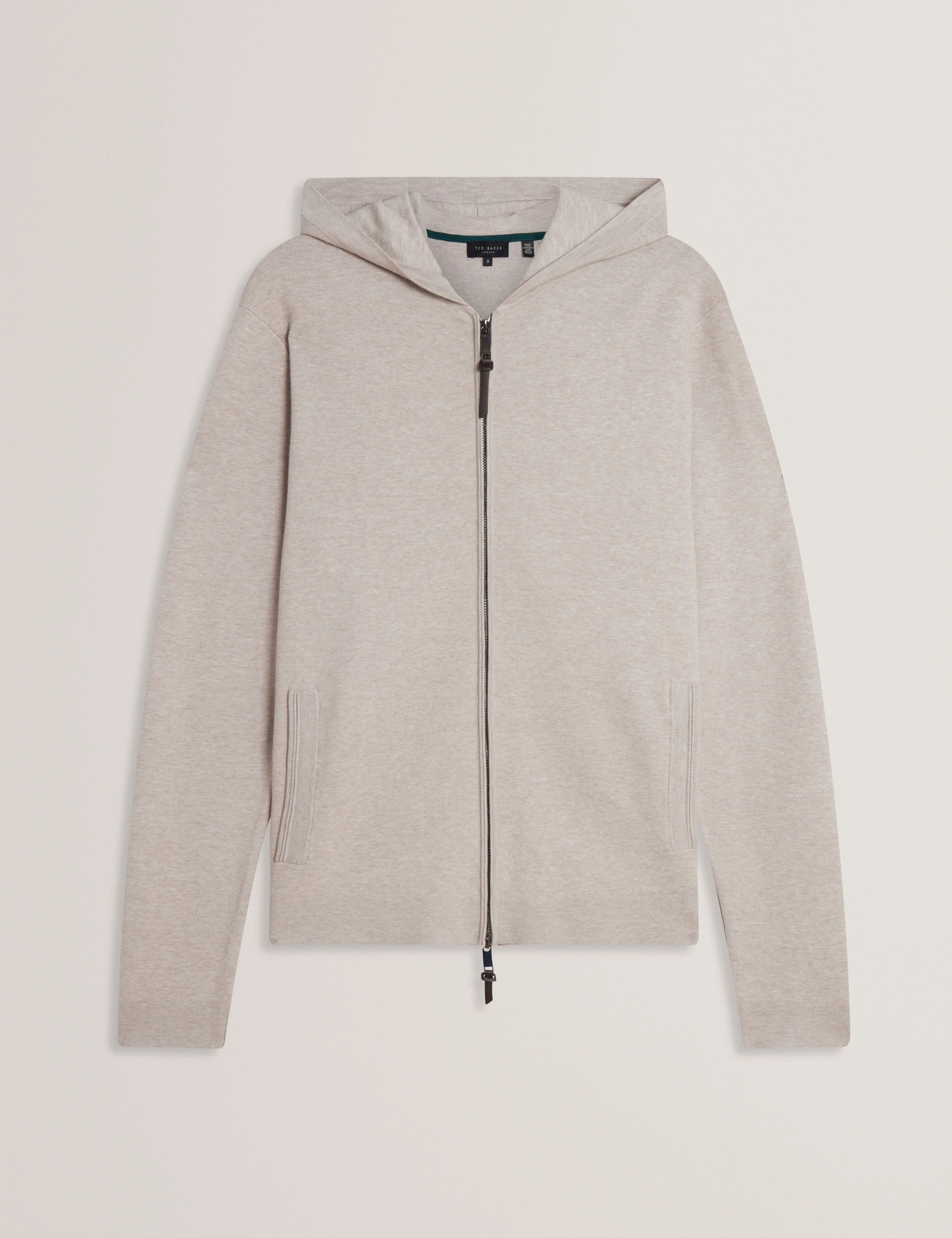Chalfnt Regular Zip Through Hoodie Natural