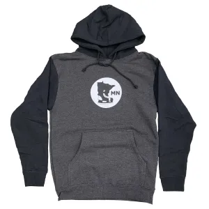 CHARCOAL AND BLACK- hoodie