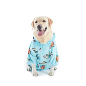 Charlie's Uggo Wassup'b Dog Hoodie Teal Medium