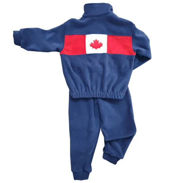 CHILD CANADA BOMBER JACKET SET NAVY
