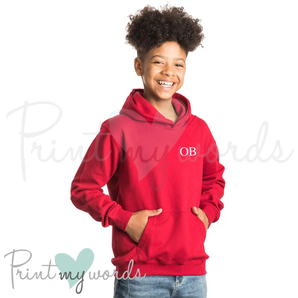 Children's Personalised Custom Hoodie - Initials Design
