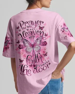 Christianartbag 3D T-Shirt For Women, Faith Unlocks The Door, Christian Shirt, Faithful Fashion, 3D Printed Shirts for Christian Women