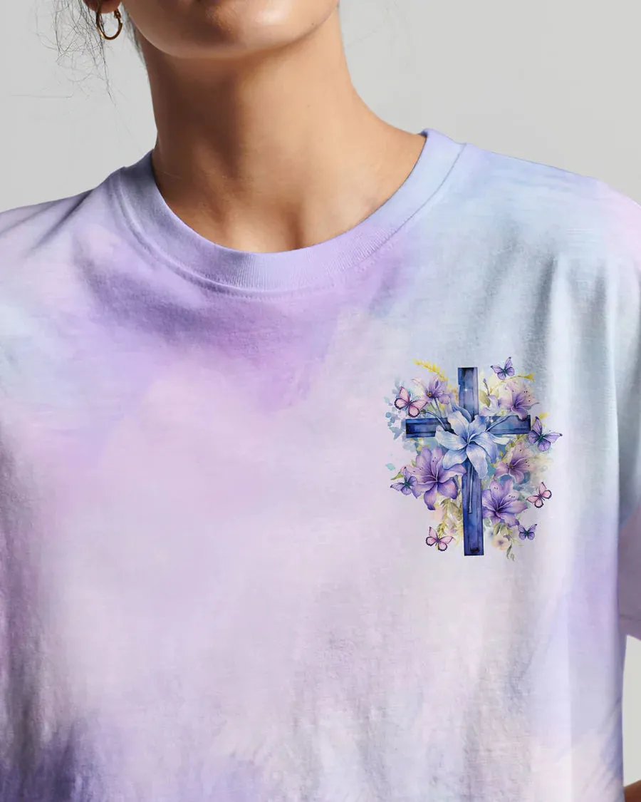 Christianartbag 3D T-Shirt For Women, I Believe In God Women's All Over Print Shirt, Christian Shirt, Faithful Fashion, 3D Printed Shirts for Christian Women, CABDS02271223