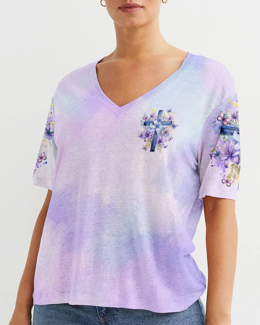 Christianartbag 3D T-Shirt For Women, I Believe In God Women's All Over Print Shirt, Christian Shirt, Faithful Fashion, 3D Printed Shirts for Christian Women, CABDS02271223