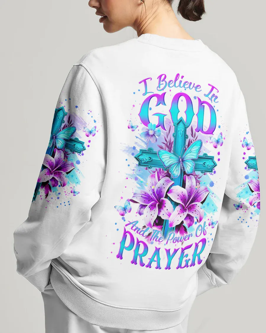 Christianartbag 3D T-Shirt For Women, I Believe In God Women's All Over Print Shirt, Christian Shirt, Faithful Fashion, 3D Printed Shirts for Christian Women, CABDS06261223